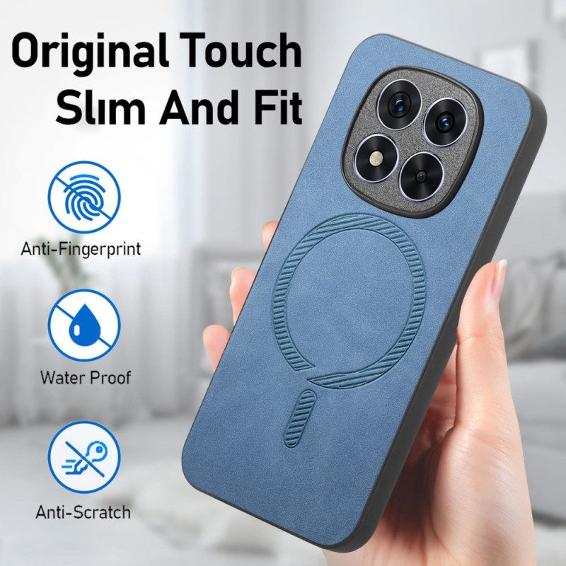 Skal För Xiaomi Redmi Note 14 Pro Plus 5g Magsafe-kompatibel Lädereffekt