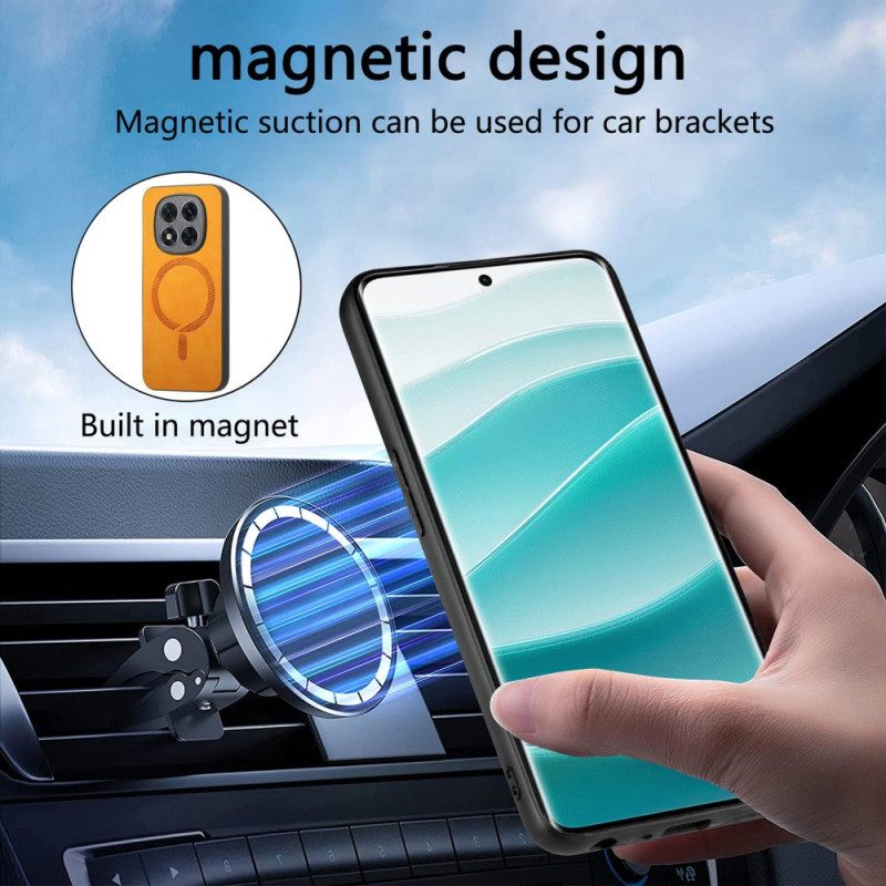 Skal För Xiaomi Redmi Note 14 Pro Plus 5g Magsafe-kompatibel Lädereffekt
