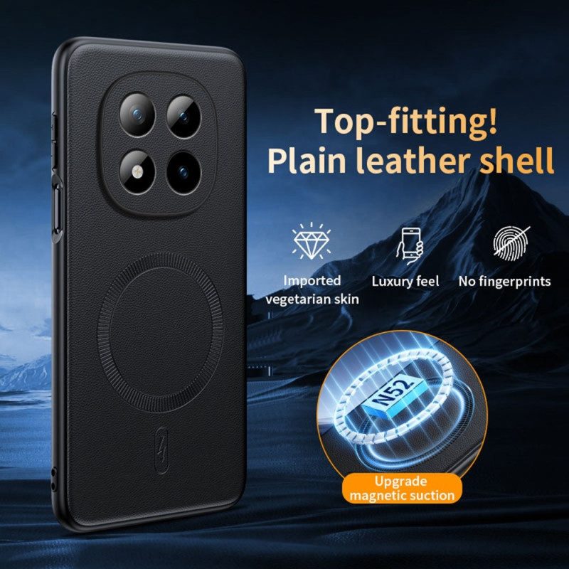 Skal För Xiaomi Redmi Note 15 Pro 5g Magnetisk Premiumläderfinish