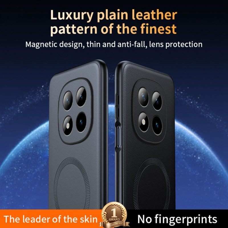 Skal För Xiaomi Redmi Note 15 Pro 5g Magnetisk Premiumläderfinish