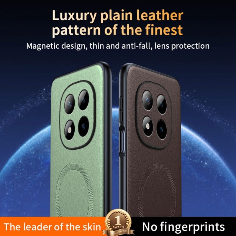 Skal För Xiaomi Redmi Note 15 Pro 5g Magnetisk Premiumläderfinish