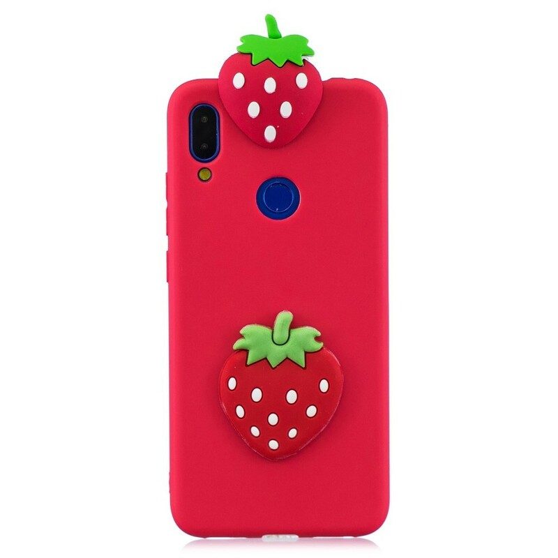 Skal För Xiaomi Redmi Note 7 3d Strawberry