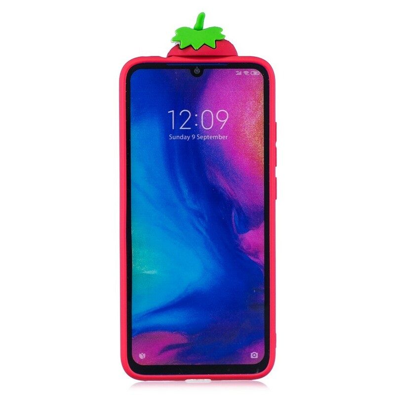 Skal För Xiaomi Redmi Note 7 3d Strawberry