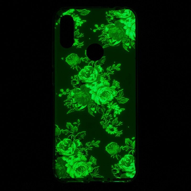 Skal För Xiaomi Redmi Note 7 Fluorescerande Frihetsblommor