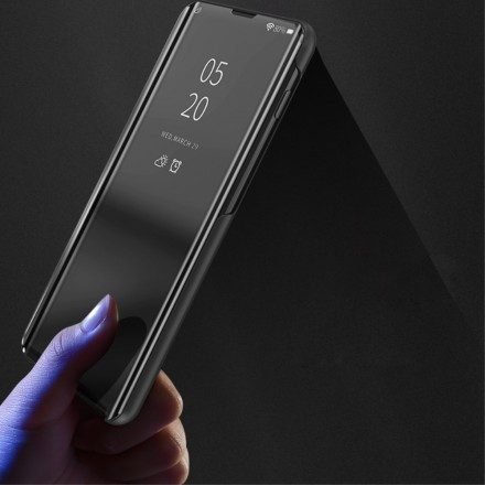 Skal För Xiaomi Redmi Note 7 Spegel Och Konstläder
