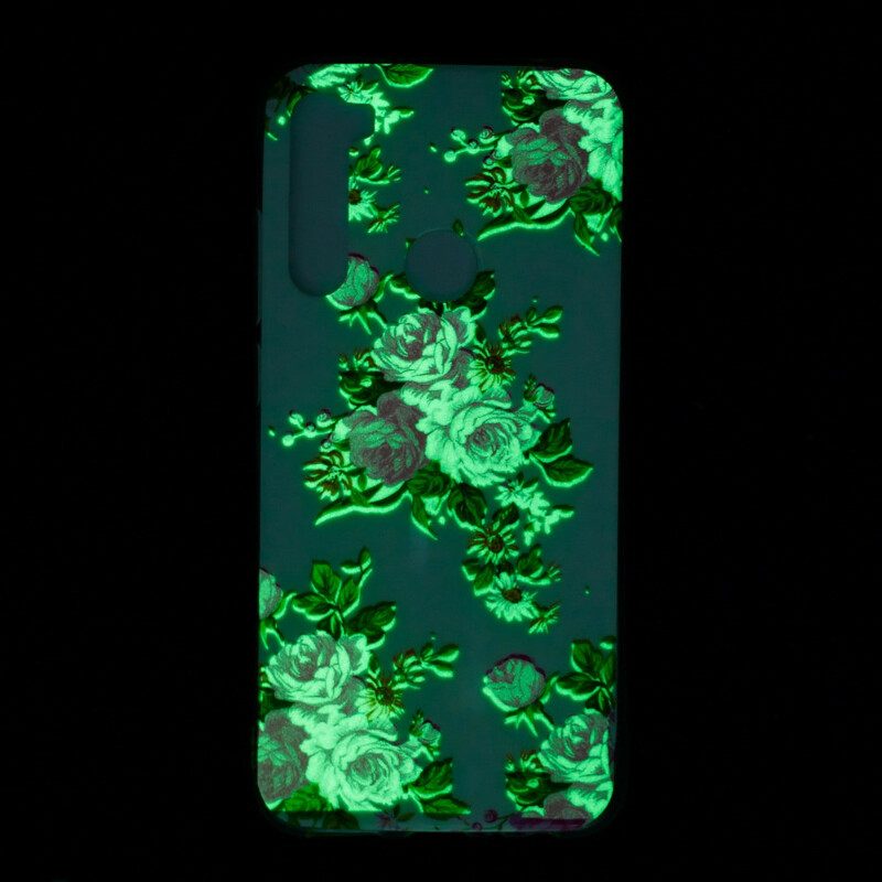 Skal För Xiaomi Redmi Note 8 Fluorescerande Frihetsblommor