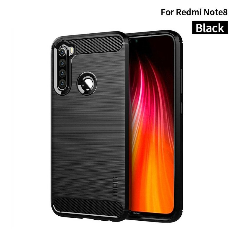 Skal För Xiaomi Redmi Note 8 Mofi Borstad Kolfiber