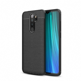 Skal För Xiaomi Redmi Note 8 Pro Dubbellinje Litchi Lädereffekt