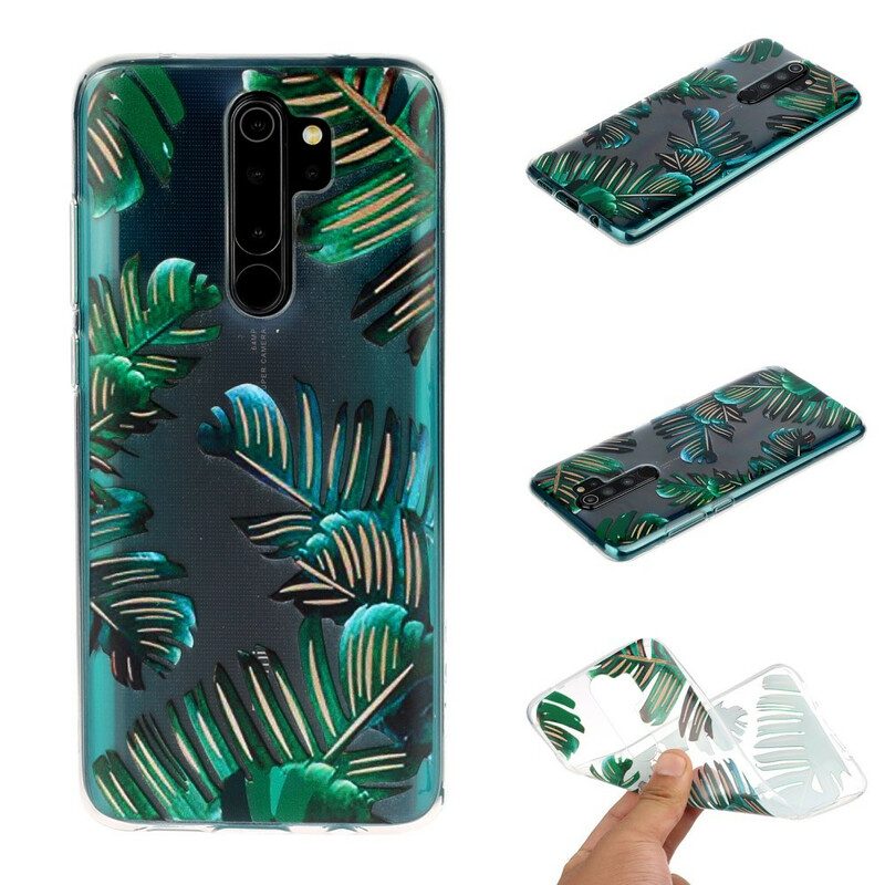 Skal För Xiaomi Redmi Note 8 Pro Gröna Blad