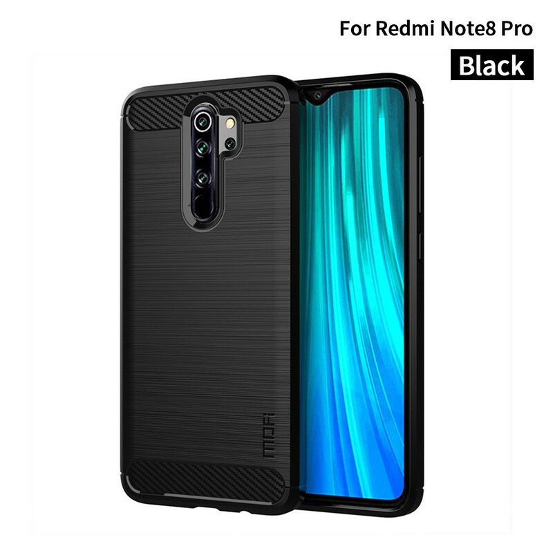 Skal För Xiaomi Redmi Note 8 Pro Mofi Borstad Kolfiber