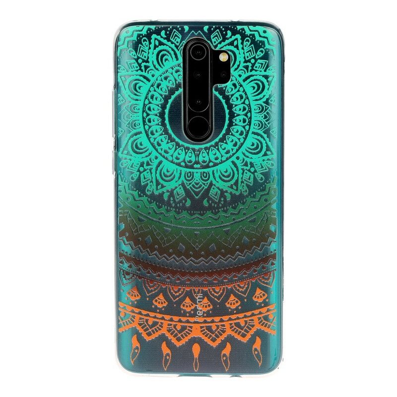 Skal För Xiaomi Redmi Note 8 Pro Transparent Färgad Mandala