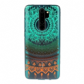 Skal För Xiaomi Redmi Note 8 Pro Transparent Färgad Mandala