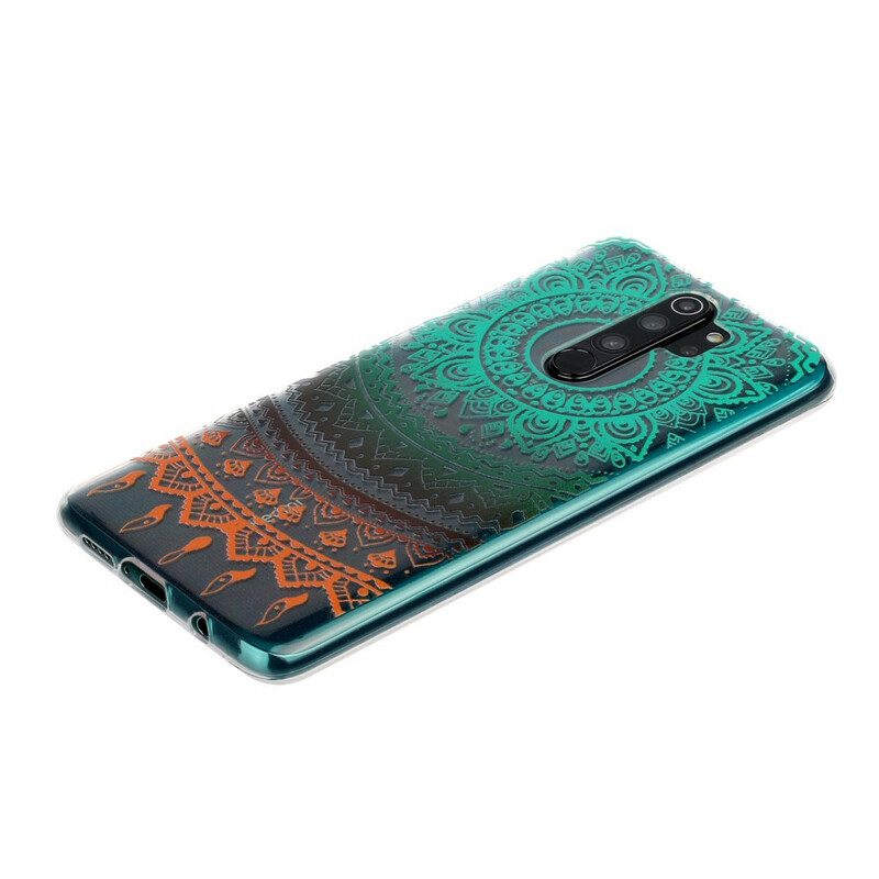 Skal För Xiaomi Redmi Note 8 Pro Transparent Färgad Mandala