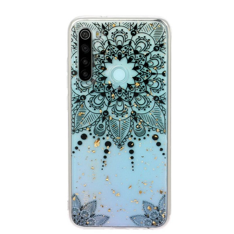 Skal För Xiaomi Redmi Note 8 Transparent Grå Mandala