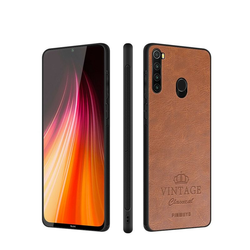 Skal För Xiaomi Redmi Note 8 Vintage Lädereffekt Pinwuyo