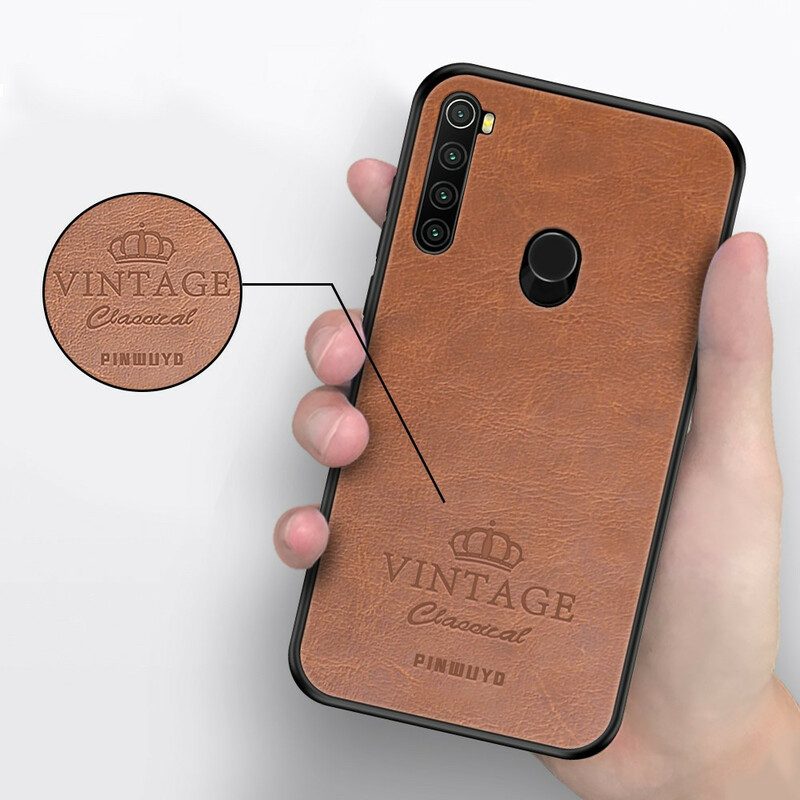 Skal För Xiaomi Redmi Note 8 Vintage Lädereffekt Pinwuyo