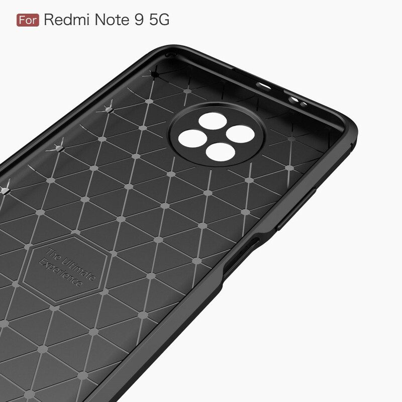 Skal För Xiaomi Redmi Note 9 5G / 9T 5G Borstad Kolfiber