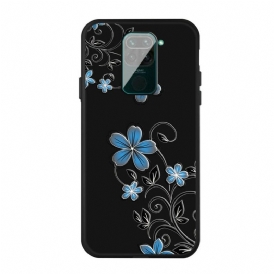 Skal För Xiaomi Redmi Note 9 Blå Blommor