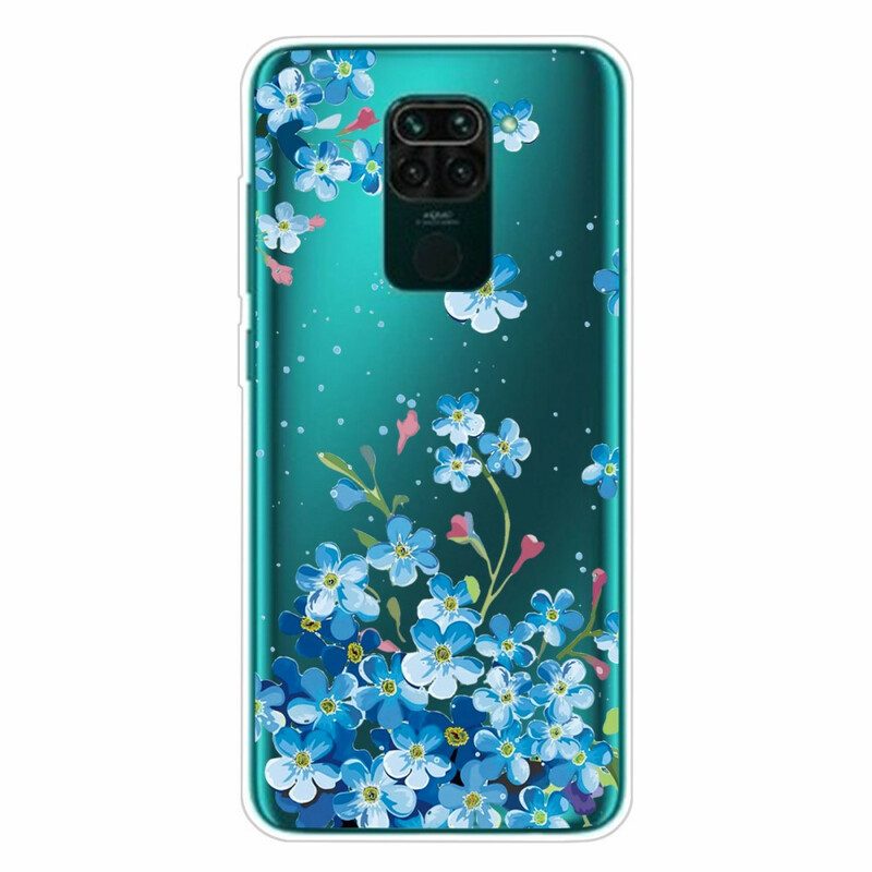 Skal För Xiaomi Redmi Note 9 Bukett Blå Blommor