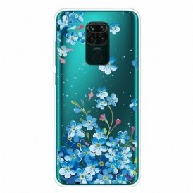 Skal För Xiaomi Redmi Note 9 Bukett Blå Blommor