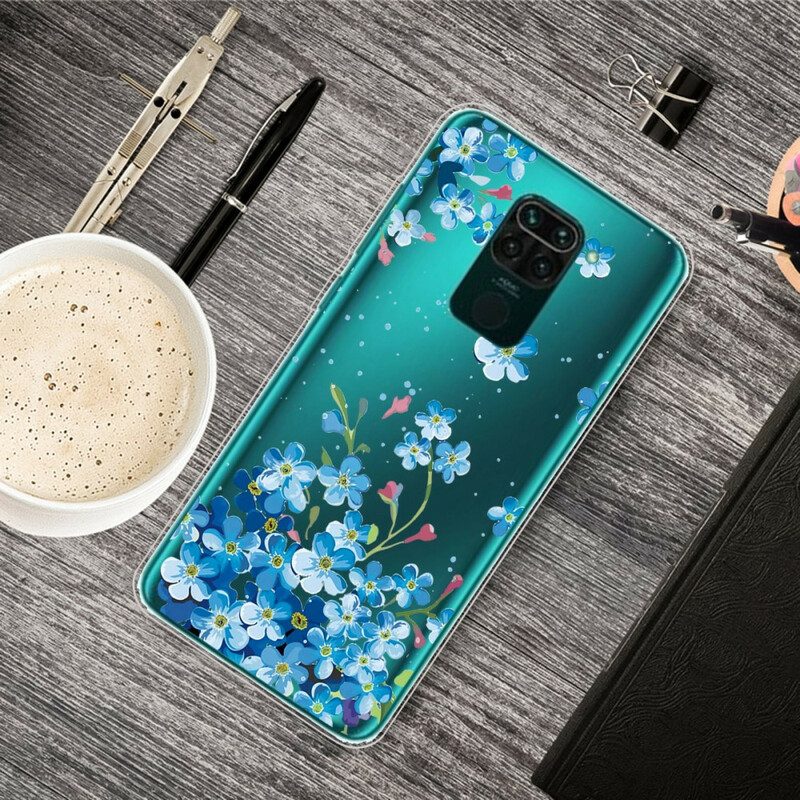 Skal För Xiaomi Redmi Note 9 Bukett Blå Blommor