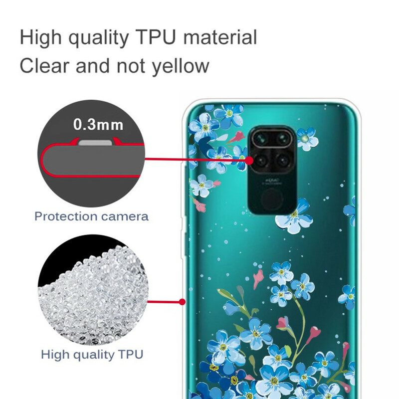 Skal För Xiaomi Redmi Note 9 Bukett Blå Blommor