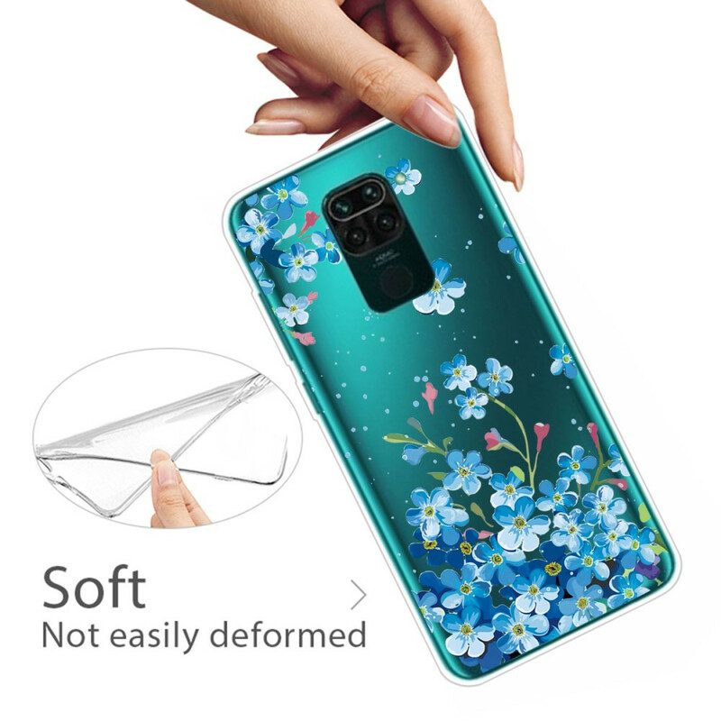 Skal För Xiaomi Redmi Note 9 Bukett Blå Blommor