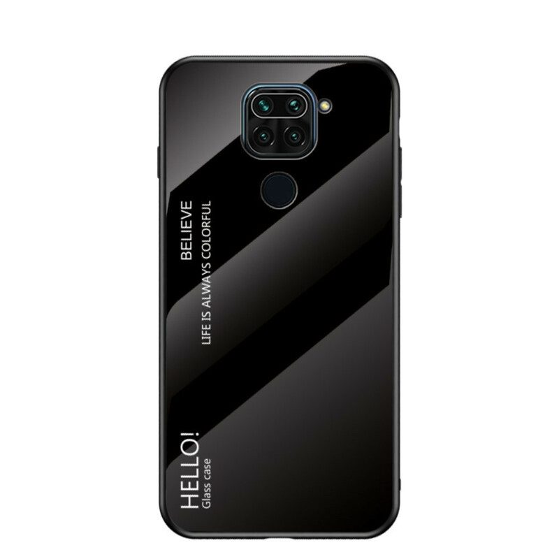 Skal För Xiaomi Redmi Note 9 Hej Härdat Glas