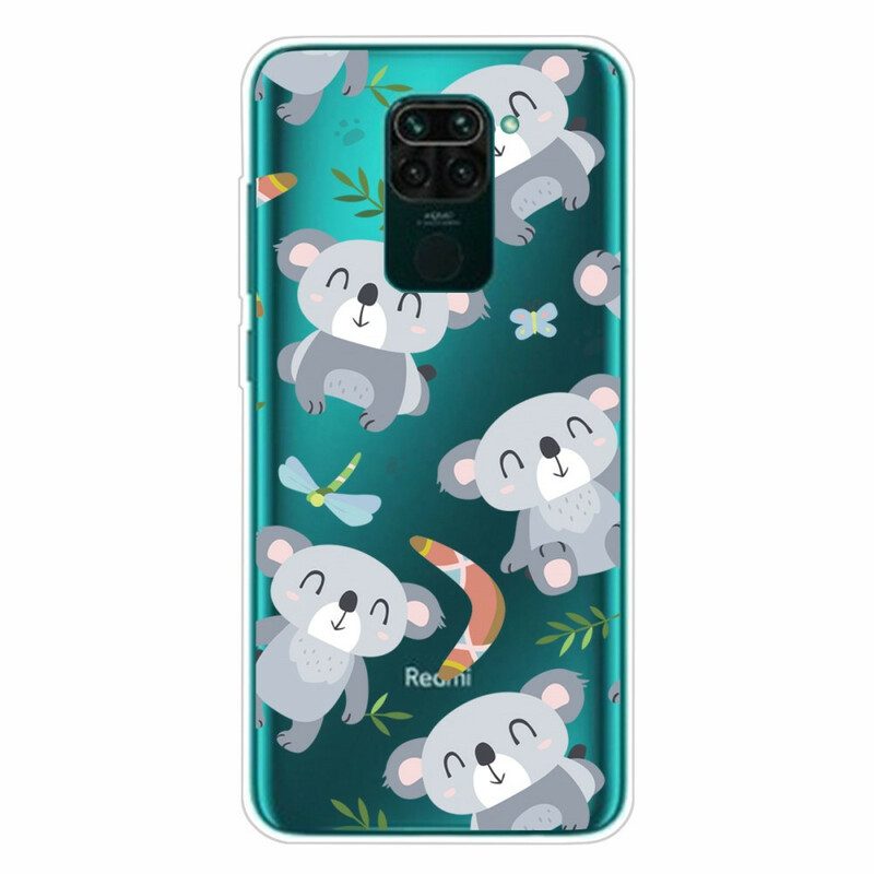 Skal För Xiaomi Redmi Note 9 Små Grå Pandor