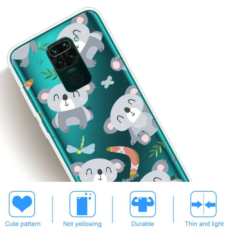 Skal För Xiaomi Redmi Note 9 Små Grå Pandor