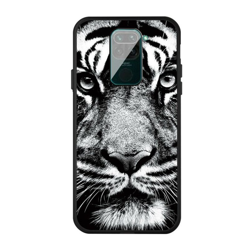 Skal För Xiaomi Redmi Note 9 Svartvit Tiger