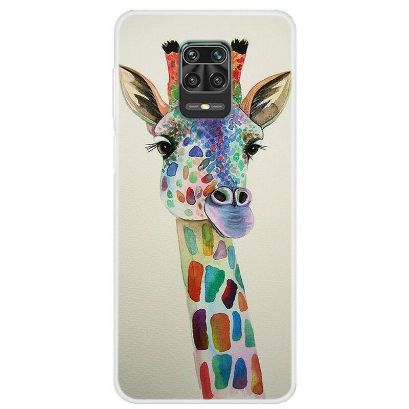 Skal För Xiaomi Redmi Note 9S / Note 9 Pro Färgglad Giraff