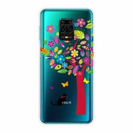 Skal För Xiaomi Redmi Note 9S / Note 9 Pro Katt Under Det Färgade Trädet