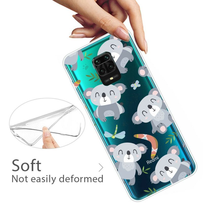 Skal För Xiaomi Redmi Note 9S / Note 9 Pro Små Grå Pandor