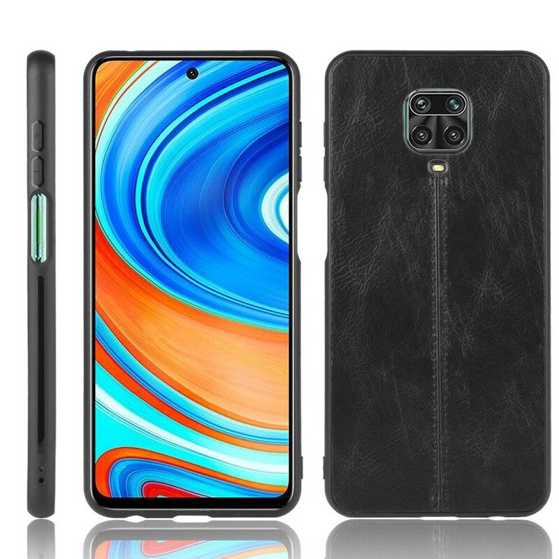 Skal För Xiaomi Redmi Note 9S / Note 9 Pro Söm Lädereffekt