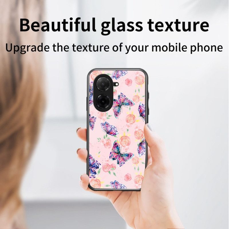 Skal Poco C71 Fjärilsliknande Härdat Glas