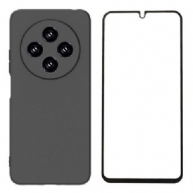 Skal Poco C75 Matt Silikon Med Skärmskydd I Härdat Glas Wanlonfeng