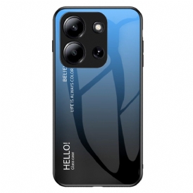 Skal Poco C85 Telefonfodral Härdat Glas Hello