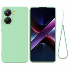 Skal Poco X7 Pro 5g Flytande Silikon Med Rem