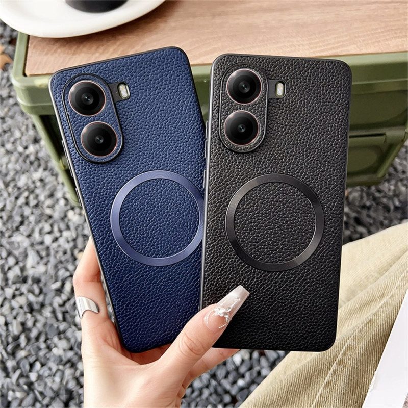 Skal Poco X7 Pro 5g Telefonfodral Magsafe-kompatibel Med Texturerat Lädermönster