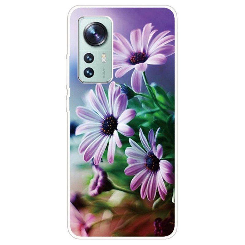 Skal Xiaomi 12 Pro Blommigt Silikon