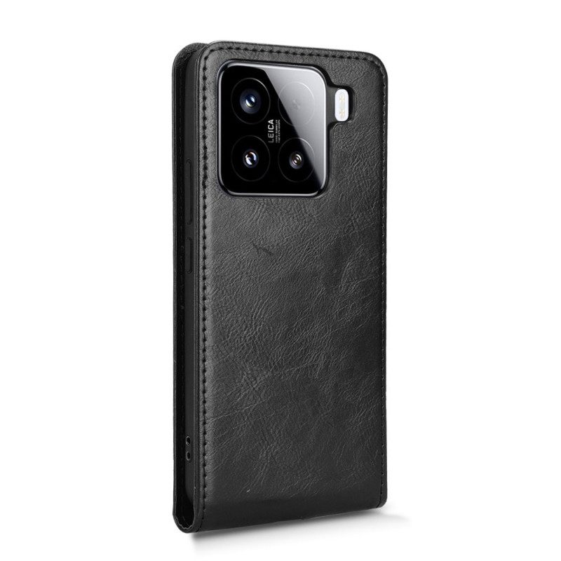 Skal Xiaomi 15 Magnetiskt Vertikalt Fällbart Fodral