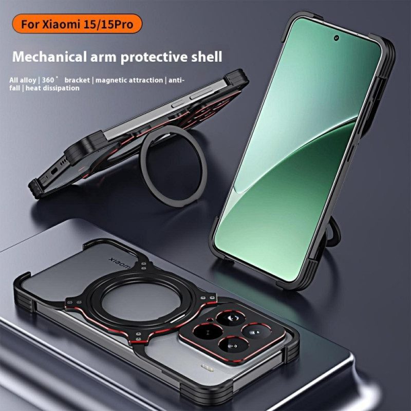Skal Xiaomi 15 Metallstativ Och Stötfångare