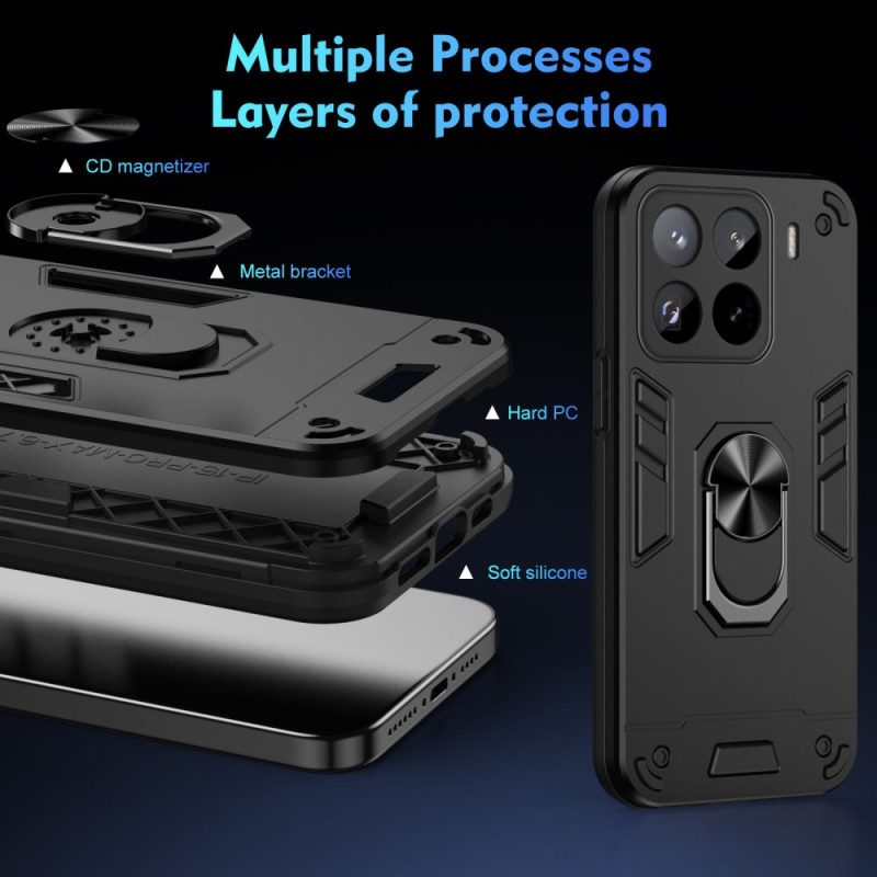 Skal Xiaomi 15 Pro Stötsäker Ringhållare