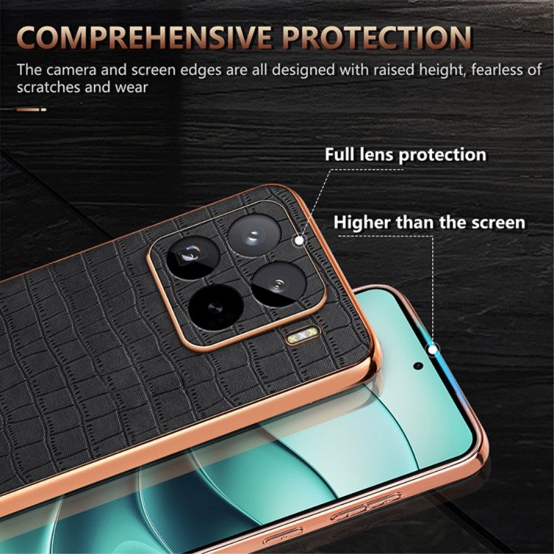 Skal Xiaomi 15 Pro Telefonfodral Azns Krokodilstil