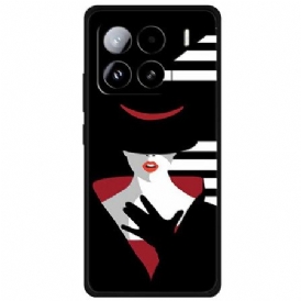 Skal Xiaomi 15 Pro Telefonfodral Dam I Svart Hatt