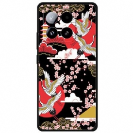 Skal Xiaomi 15 Pro Telefonfodral Fyra Tranor I Flykt