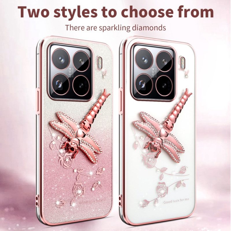 Skal Xiaomi 15 Pro Telefonfodral Kadem-stativ Med Trollslända