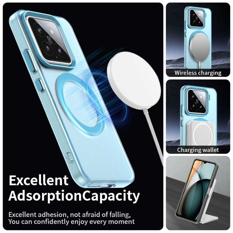 Skal Xiaomi 15 Pro Telefonfodral Kompatibel Med Färgglad Magsafe