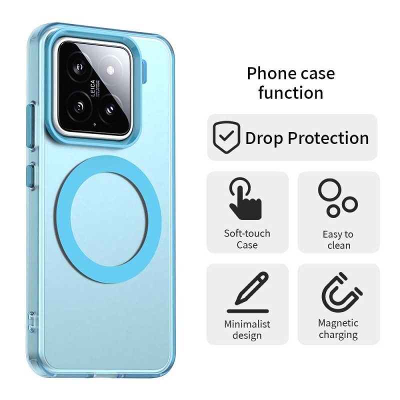 Skal Xiaomi 15 Pro Telefonfodral Kompatibel Med Färgglad Magsafe